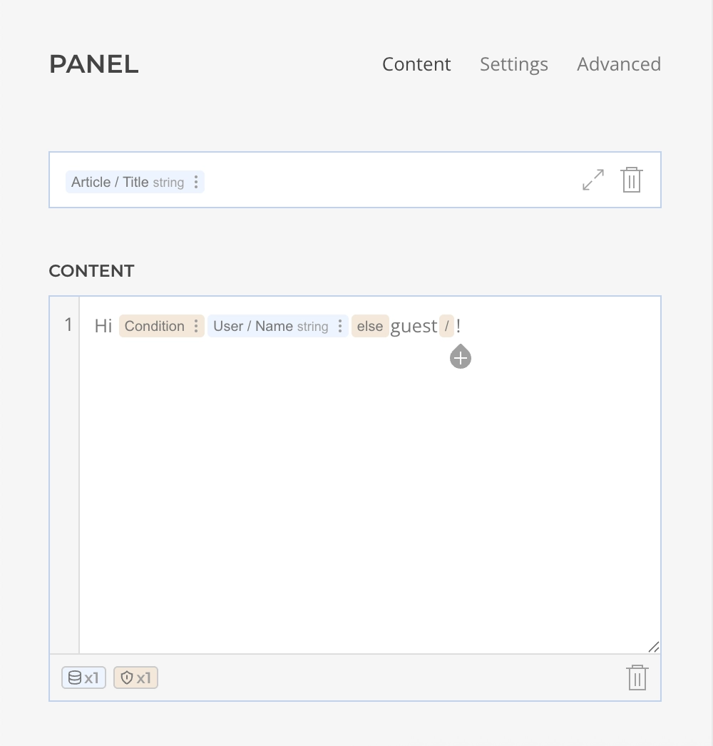Composed Source Editor